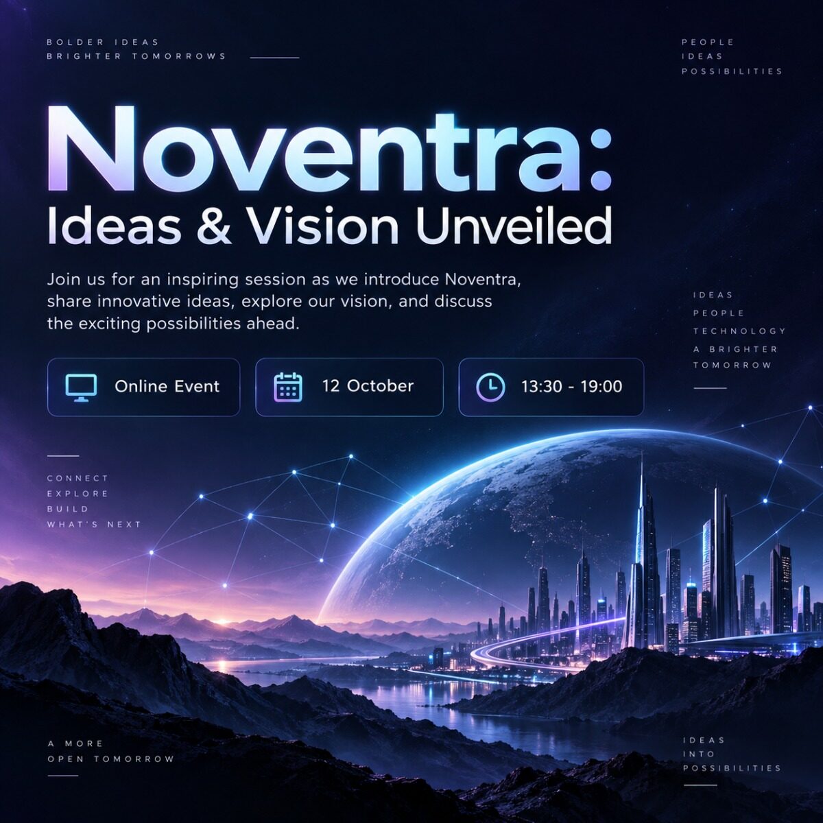 Noventra: představení idejí a vize